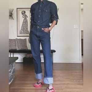 Wranglers Cowboy Cut “Canadian Tuxedo” Jeans and Top, fits women’s S